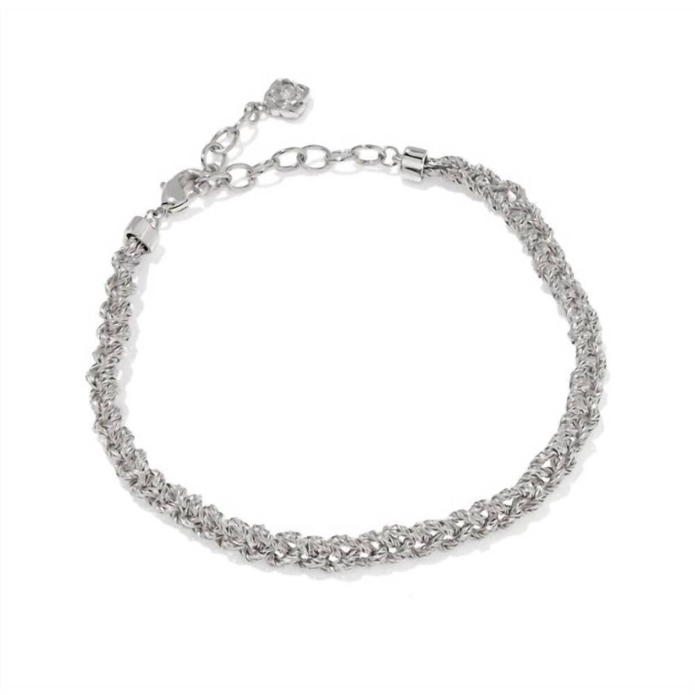 Kendra Scott Silver Twisted Rope Bracelet